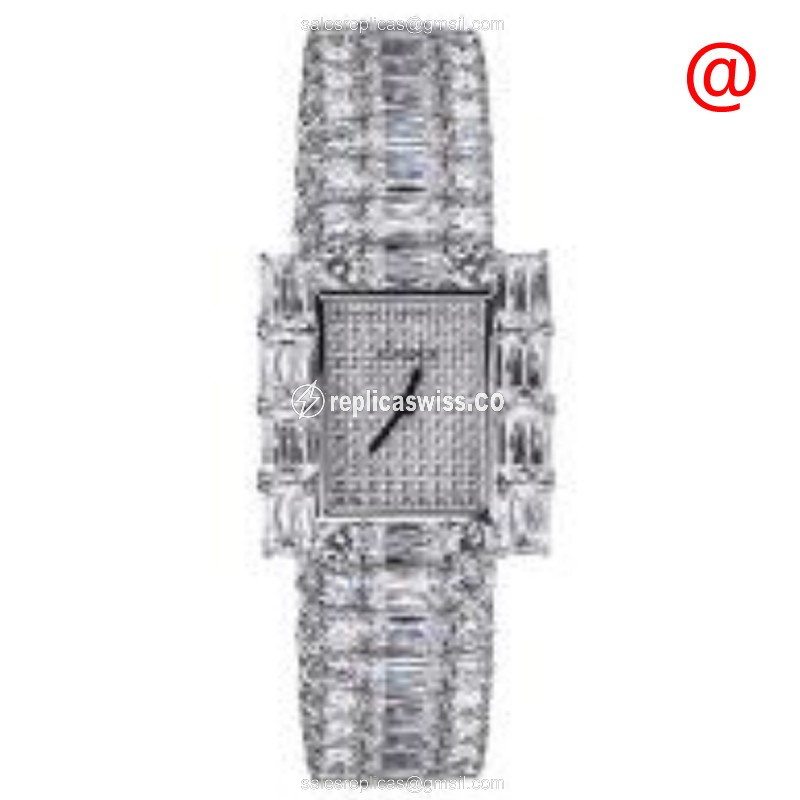 Jacob & Co WT0064 Replica - 18kt White Gold - Diamond Case - Silver Dial - Diamond Clasp & Strap - Luxury Replica BOUTIQUE COLLECTION Watch