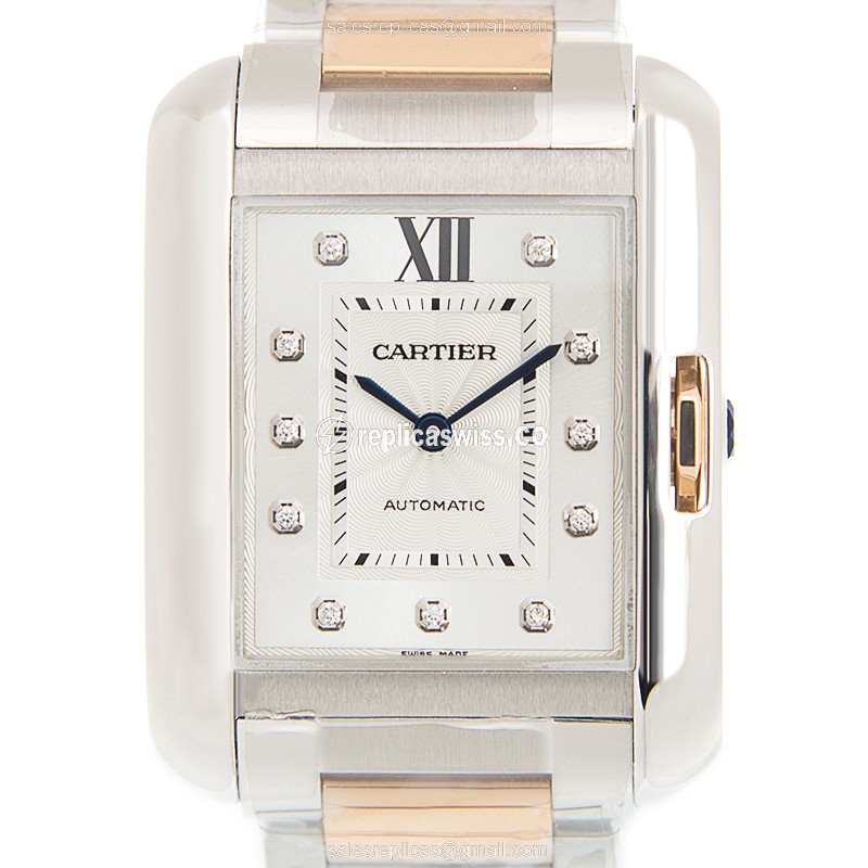 Cartier Tank Replica Watch - Auto - Steel - Silver - Gold - Luxury Replica TANK Watch